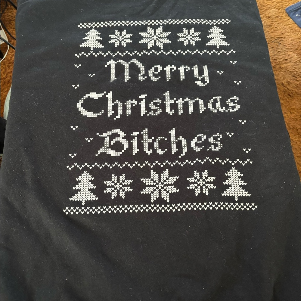 Fun Sassy Christmas Sweater Gildan Black Heavy Blend Sweater